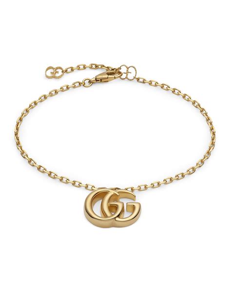 Gucci Running G 18K Gold Bracelet .